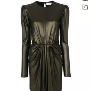 Saint Laurent gold dress
